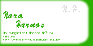 nora harnos business card